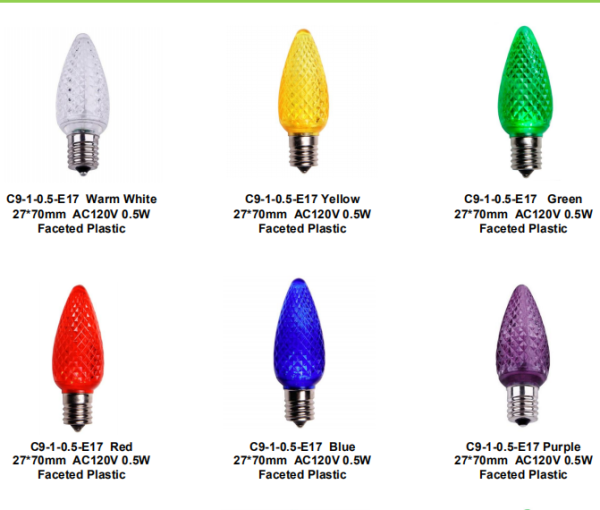 Led C9 Holiday Lights C9 Led Christmas Lights Replacement Bulbs Popular - Image 2