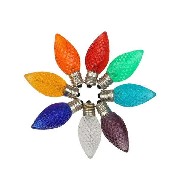 Led C7 Holiday Lights C7 Led Christmas Lights Replacement Bulbs Popular 0.5W E12 AC120V